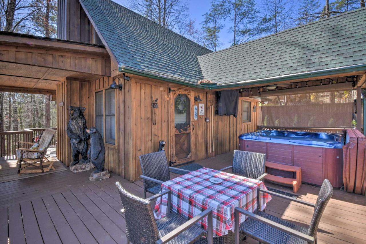 Helen Cabin With Deck And Hot Tub Less Than Half Mi To Main St Exteriér fotografie